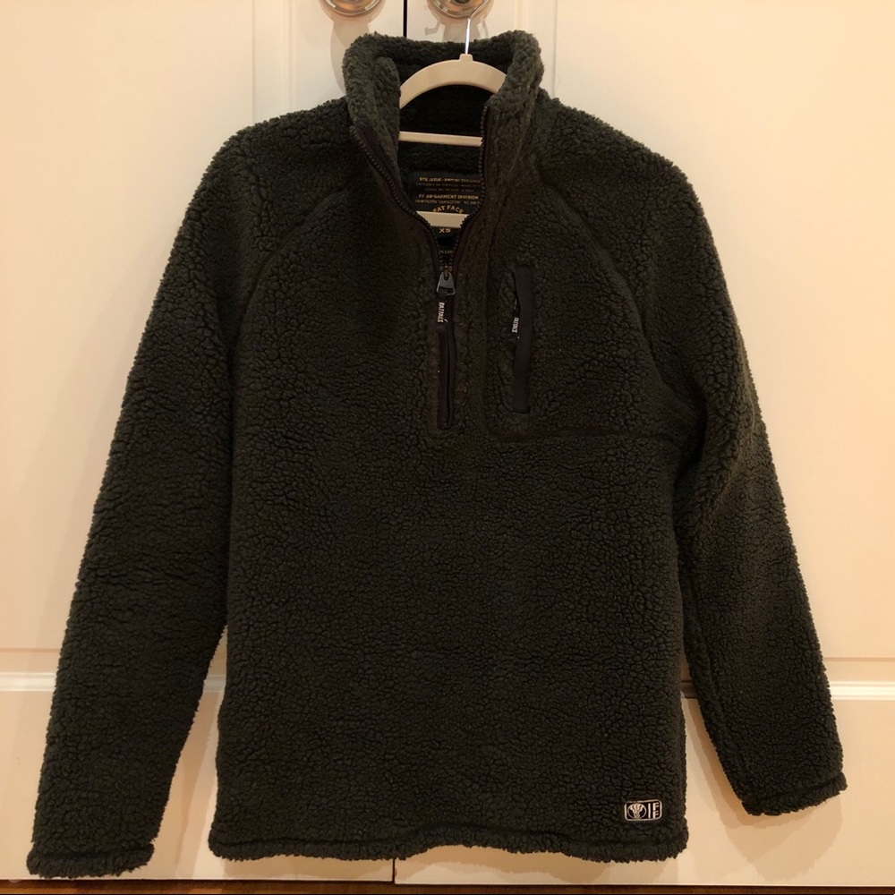 Fatface men’s fleece pullover quarter zip jacket